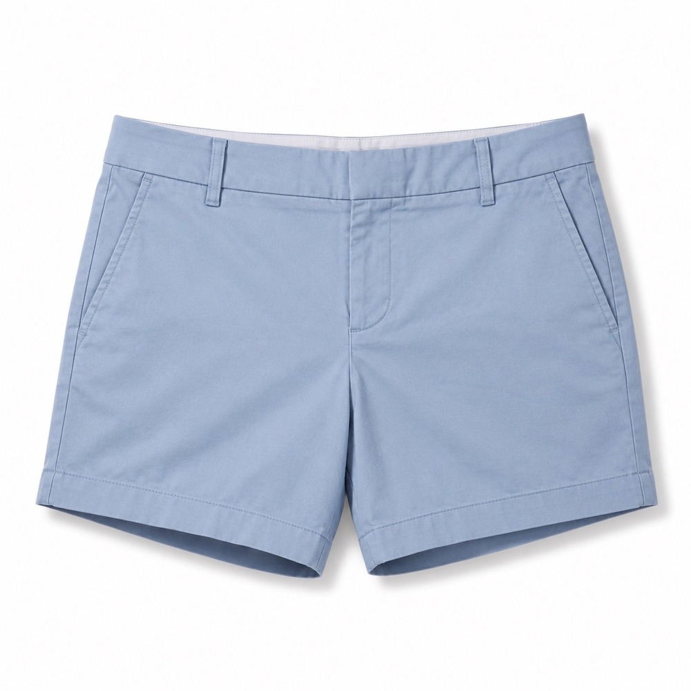 J.Crew Womens Light Blue Chino Shorts Size 6 Mid Rise‎ 3 Inch Inseam Summer